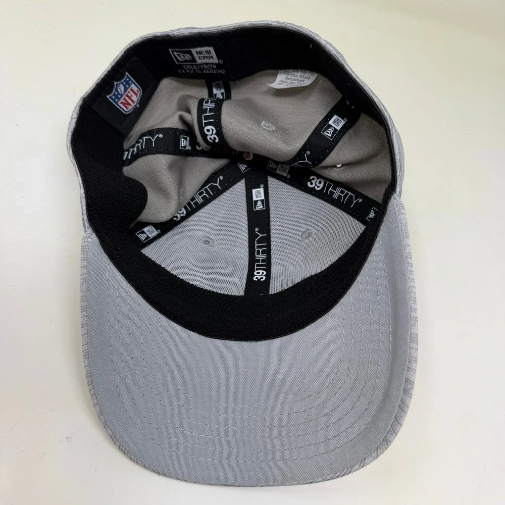 Philadelphia Eagles New Era 39THIRTY Hat Gray Stretch Fit NFL Football Youth